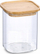 Kavanoz magazinimi me kapak bambuje, 900 ml, transparent