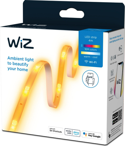 Shirit LED WiZ 8720169071216, set 4m, RGBW, smart, i bardhë