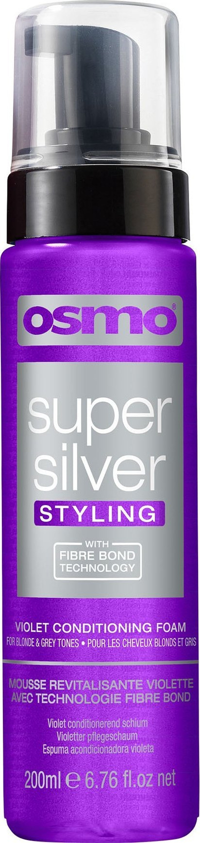 Shkumë për flokë Osmo Super Silver Violet, 245 ml, për flokë bjonde edhe gri