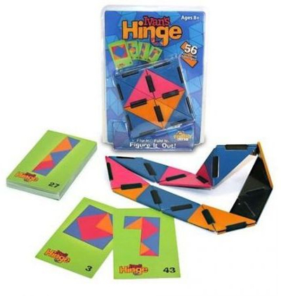 Lojë logjike Fat Brain Toys Ivan's Hinge, puzzle për kalamajt 8-12 vjeç, shumëngjyrëshe