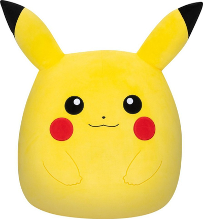 Lodër pelushi Kellytoy Squishmallows, 20 cm, Pokémon Pikachu, shumë e butë