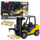 Lodër forklift me dritë edhe zë, me pirunë lëvizës, ngjyrë e verdhë