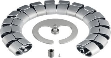 Organizer kabllosh Triton Cable Snake Premium Set, 75 cm, argjendtë