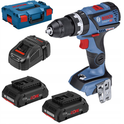 Berxholinë me goditje pa kabllo Bosch GSB 18V-28 Professional, 18V, 63Nm, blu