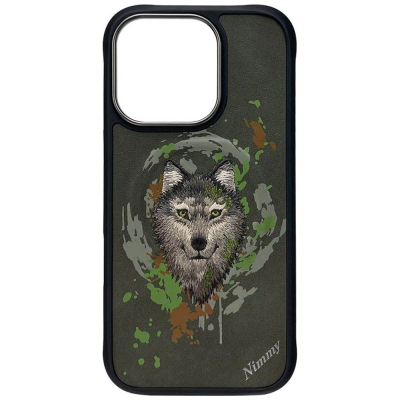 Mbulesë telefoni PanzerGlass Nimmy Wolf MagSafe, për iPhone 16 Pro Max, TPU PC, gri e errët