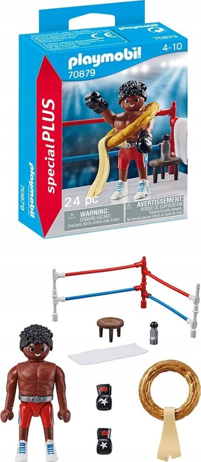 Set ndërtimi Playmobil Boxing Champion 70879, 24 pjesë, për fëmijë