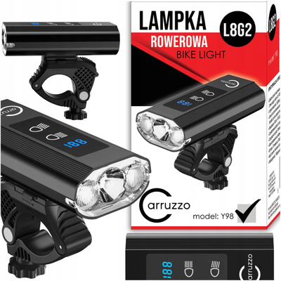 Llambë për biçikletë IP65, 1200lm, bateri 5800mAh, e zezë