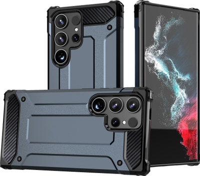 Футрола Armor Hybrid за Samsung Galaxy S24 Ultra, заштитна, сина