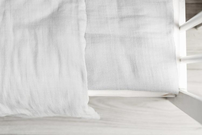Set shtrati për kalamajt Sensillo Muslin, 2 pjesë, 100x135 cm, gri