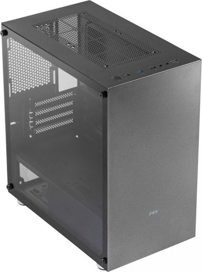 Kasë MS Fighter S300, e zezë, Mini Tower