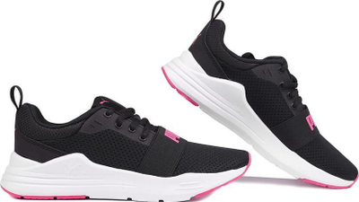 Atlete për kalamaj Puma Wired Run Jr 374214 20, SoftFoam+, për vrap, të zeza me rozë