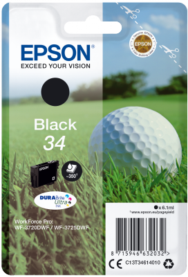 Ngjyrë printeri Epson Singlepack 34 DURABrite, e zezë
