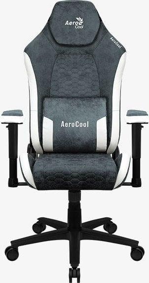 Karrige gaming Aerocool Crown AeroSuede, Steel Blue, e zezë/e bardhë
