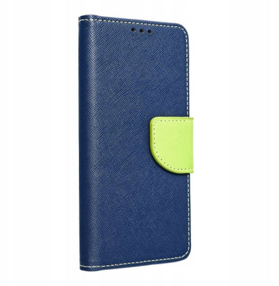 Kapak libër OEM Fancy për Xiaomi Redmi Note 14 Pro 5G, me portofol, mbyllje magnetike, blu navy lime