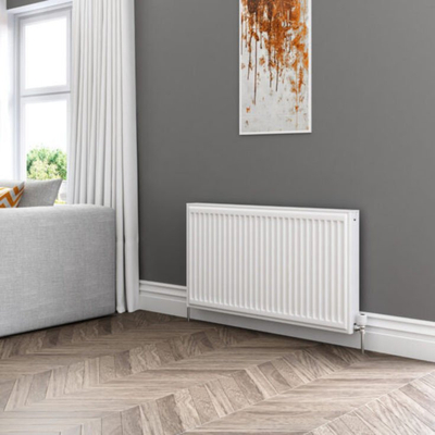 Radiator Stelrad Compact All in 11 90, për ngrohje në mur, i bardhë