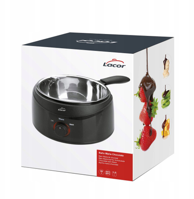 Ngrohës çokollate Paderno T-14-057, 300ml, çelik inox, i zi