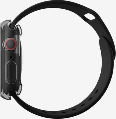 Заштитна каса Uniq Garde за Apple Watch 46mm, TPU PC, со заштита за екран, црна smoked