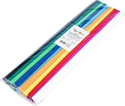 Letër krep Gimboo, 50x200cm, set 10 copë, përzierje ngjyrash