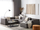 Kolltuk këndor kopshti Beliani Arezzo, 7 vende, modular me ottoman, gri