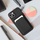 Mbrojtëse telefoni Forcell Card Case për iPhone 15, silikon, me xhep për kartë, e zezë