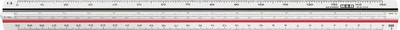 Shkallë trekëndore Möbius Ruppert, 30cm, me dy ngjyra, e bardhë