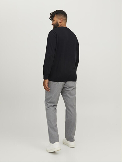 Bluzë për meshkuj Jack&Jones Plus JJEBASIC, e zezë