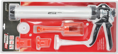 Shtrydhëse tubi alumini për fugëzim AWTOOLS, 1000ml, metalike, argjendtë