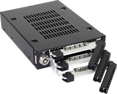 Sirtар за диск ICY DOCK EZ-Slide Slim ToughArmor, за дискови 2.5", SATA SAS, црн
