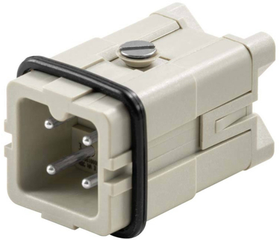 Insert pin industrial Weidmuller RockStar HDC HA 3, 3 pina, 250V 22A, gri