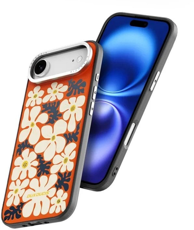 Mbrojtëse telefoni DUX DUCIS Moro Series për iPhone Air, me MagSafe, lëkurë e vërtetë, portokalli