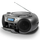 Radio Boombox Portative me Kasetë, Bluetooth dhe AM/FM AIWA BBTC-550MG