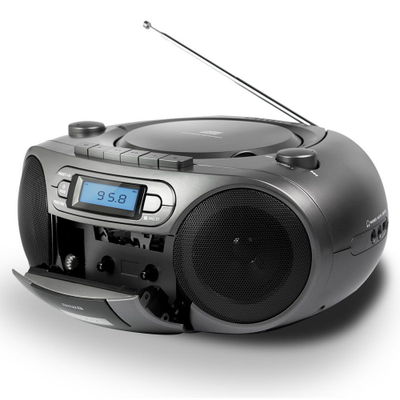 Radio Boombox Portative me Kasetë, Bluetooth dhe AM/FM AIWA BBTC-550MG