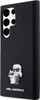 Futrollë Karl Lagerfeld Silicone Karl Choupette Metal Pin për Galaxy S23 Ultra, silikon, e zezë