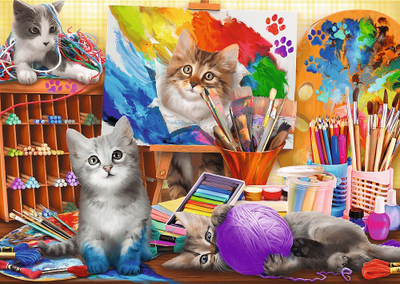 Puzzle set Trefl 2 puzzle The Art of Painting, 2x500 copa, shumëngjyrësh