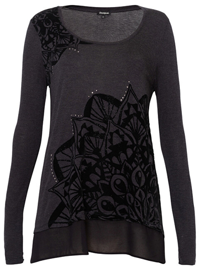 Bluzë Desigual 19WWTK69 2043, e zezë M