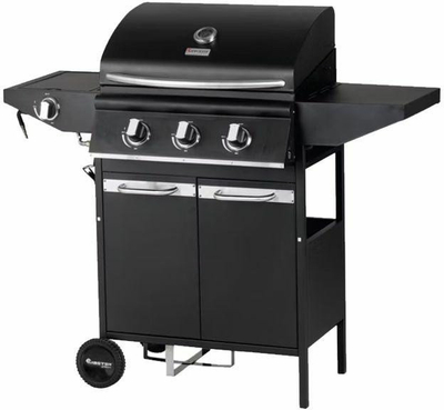 Grill me gaz Master Grill Party MG673, 5.6 kW, 3 djegës, i zi