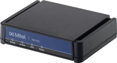 Adapter telefonik VoIP Mitel TA7102 Universal, 2 porta FXS, Ethernet, i zi