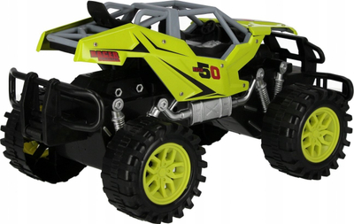 Makinë lodër off road Mega Creative Rush 50, pull back, 34 cm, portokalli e gjelbër