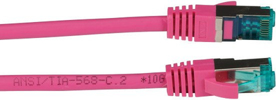 Kabllo rrjeti Delock RJ45 S/FTP Cat6A, 10 metra, LSZH, ngjyrë magenta