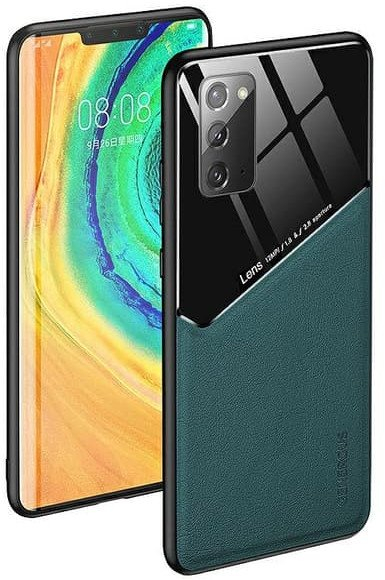 Kapak mbrapa Mocco për iPhone 12 / 12 Pro, lëkurë, me magnet, jeshil