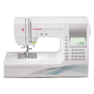 Makina qepëse Singer Quantum Stylist 9960, kompjuterike, ekran digjital, e bardhë