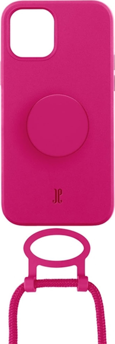 Futrollë telefoni Just Elegance PopGrip për iPhone 11 XR, me litar, rozë