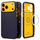 Mbështjellës telefoni Spigen Caseology Nano Pop MagSafe, për iPhone 17 Pro Max, blu e errët, me të verdhë