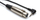 Kabllo audio Hosa XVM-105F, XLRF në 3.5mm TRS, 1.5m, i zi