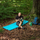 Dyshek kampingu Nils Extreme NC4007, najlon 40D, fryrës, blu