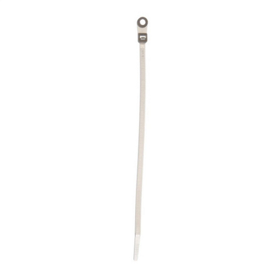 Lidhëse kabllosh Elematic, 200x4.5 mm, me vrimë, të bardha, 100 copë