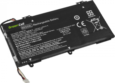 Bateri laptopi Green Cell SE03XL, 3600mAh, Li-poly, e zezë