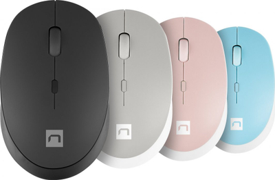 Maus Natec Harrier, wireless, Bluetooth, i bardhë dhe i kaltërt