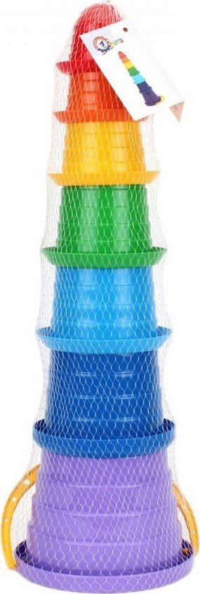 Lodër piramidë me gota Technok Pyramid Sombrero, edukative, shumëngjyrëshe