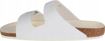 Sandale Birkenstock Arizona Birko-Flor për burra, e bardhë